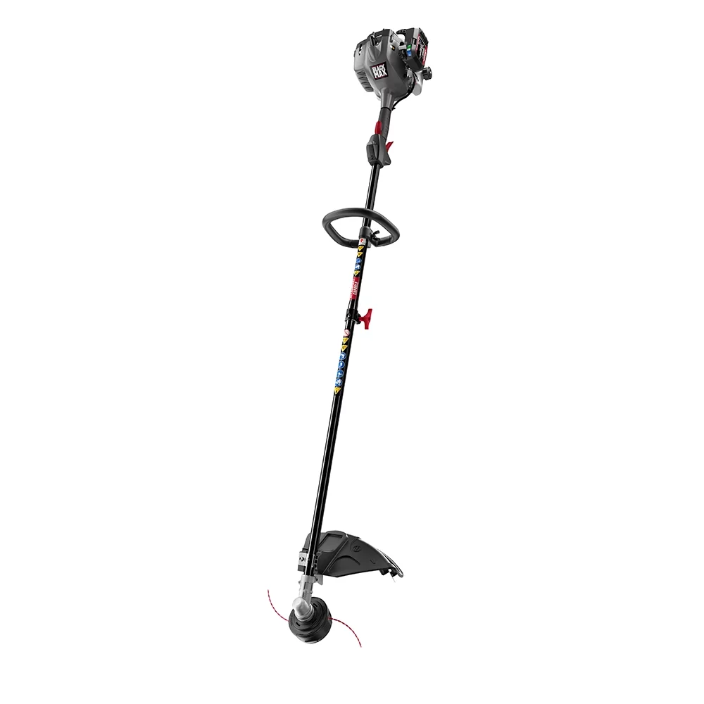 Black Max 2-Cycle 25cc Full Crank Straight Shaft Attachment Capable String Trimmer - MadeInUSA