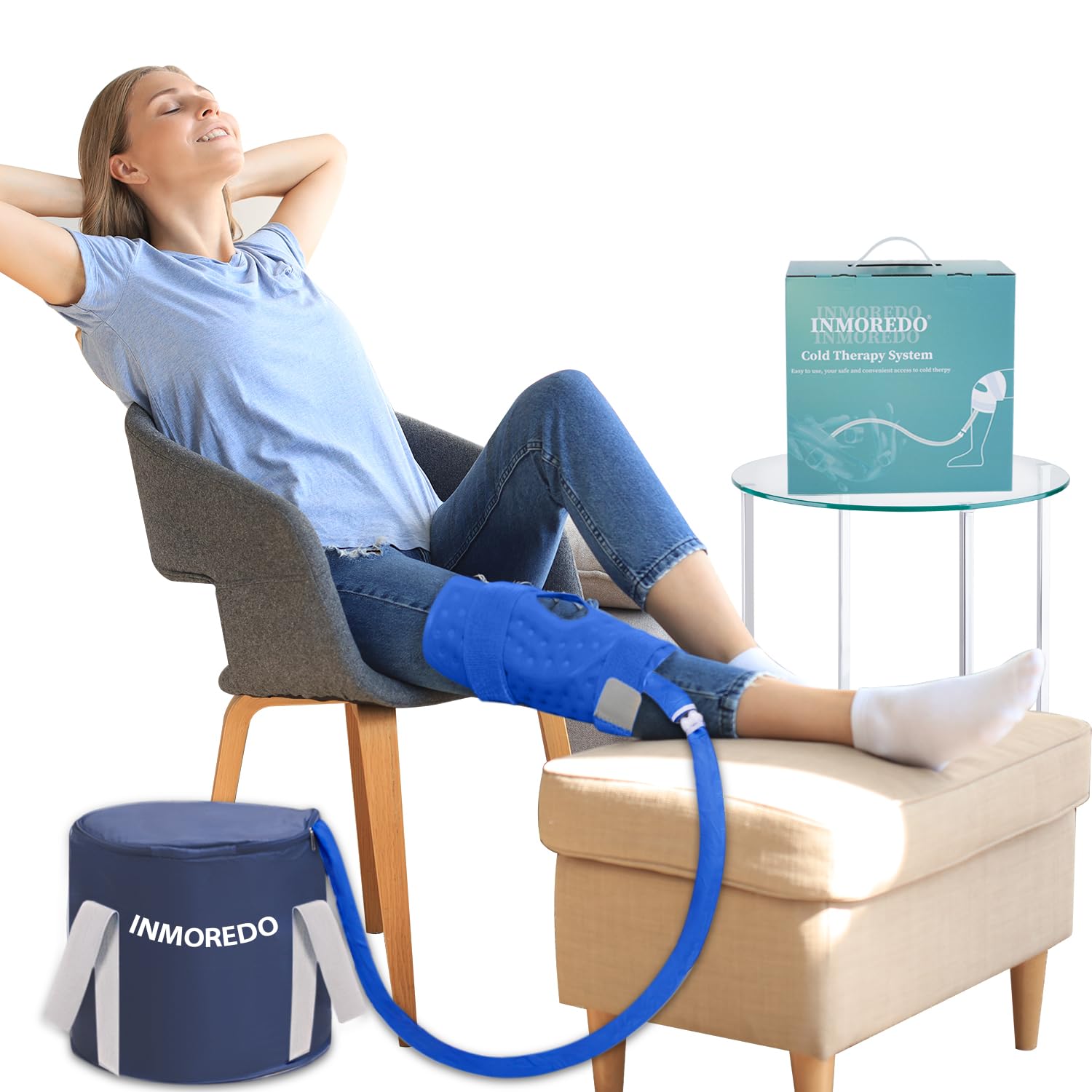 Inmoredo Cold Therapy Machine, Programable Ice Therapy Machine