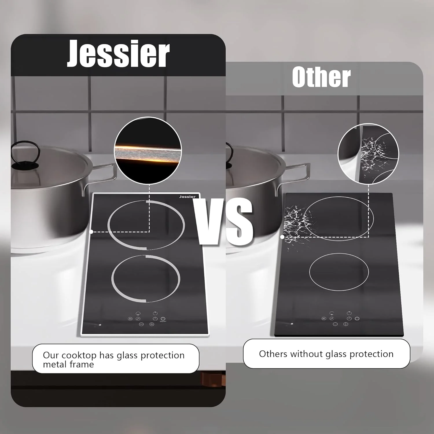 Electric Cooktop 30 Inch - 5 Burners Built-in Ceramic Cooktop, 30