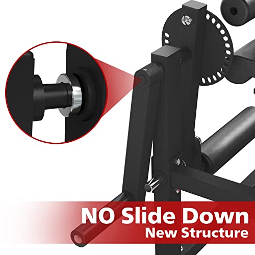 GMWD Leg Extension Machine and Curl, Lower Body Special Leg Machine, Adjustable Leg Exercise Bench