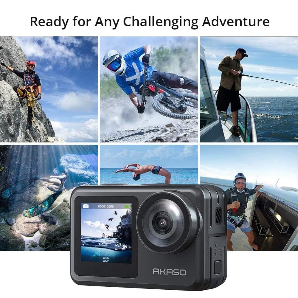 AKASO Brave 7 LE 4K30FPS 20MP WiFi Action Camera with Touch Screen