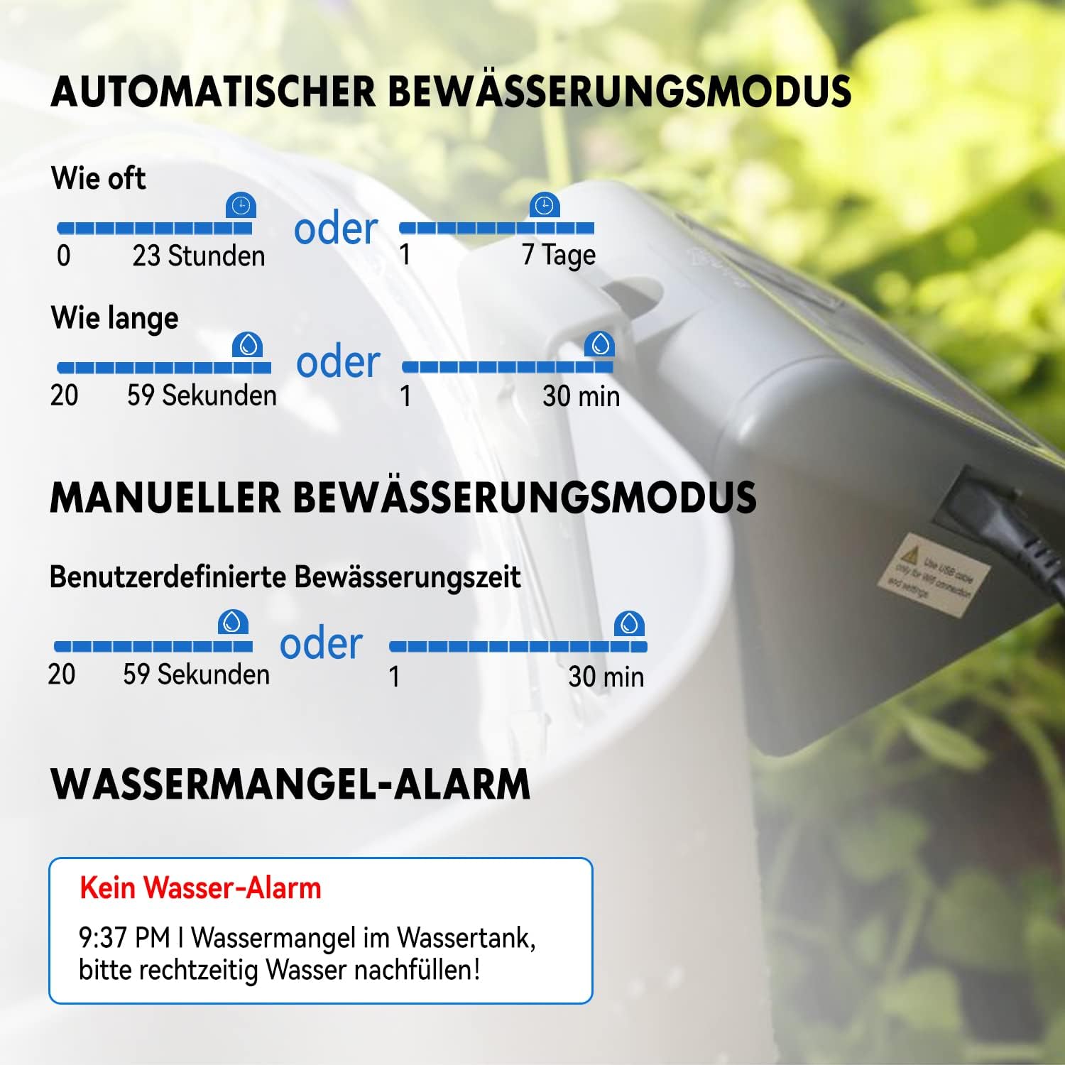 RAINPOINT WiFi Automatisches Bewsserungssystem für Zimmerpflanzen,DIY-Tropfbewsserungsset Fernsteuerung des automatischen/manuellen/verzgerten Bewsserungsmodus über APP