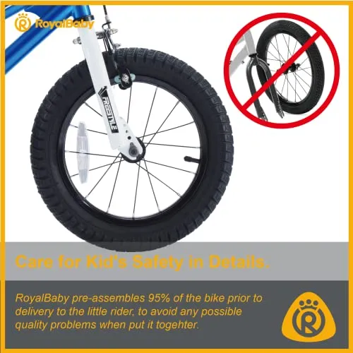 Royalbaby Kids Bike Freestyle BMX Bicycle with Training Wheels Kickstand