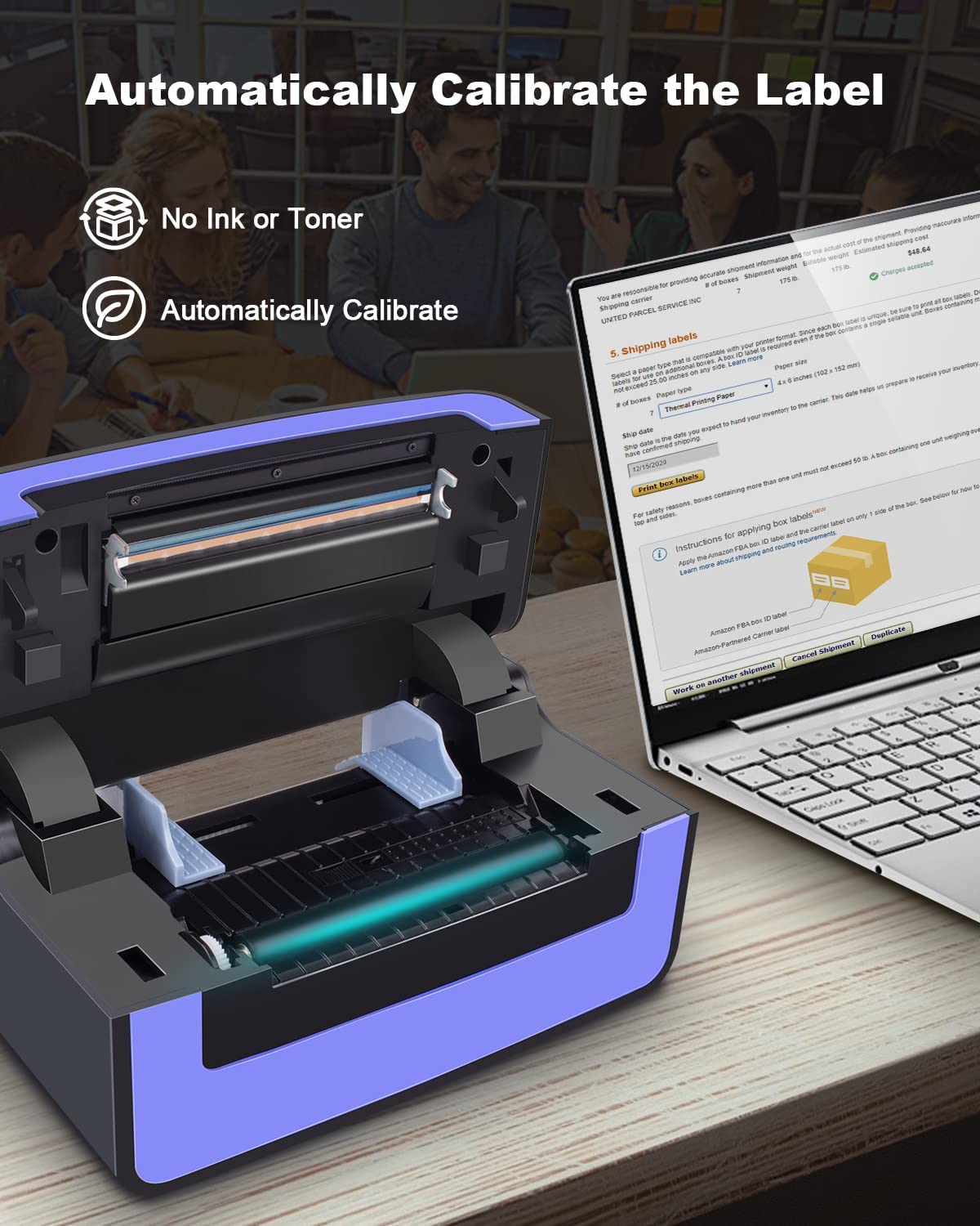 Polono Label Printers – 150mm/s 4×6 Thermal Label Printer
