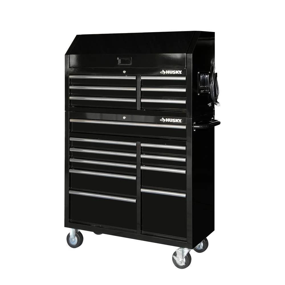 2025 41 in. 16-Drawer Tool Chest and Cabinet Combo in Gloss Black