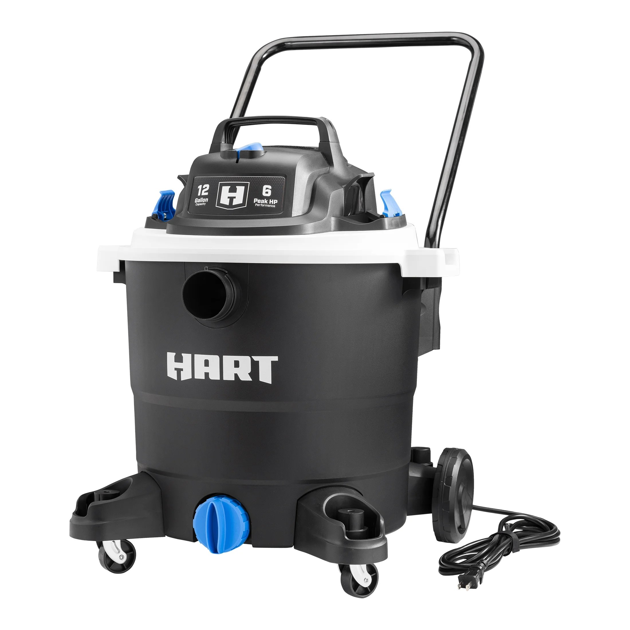 HART 12 Gallon 6 Peak HP Wet/Dry Vacuum, VOC1212PW 3701