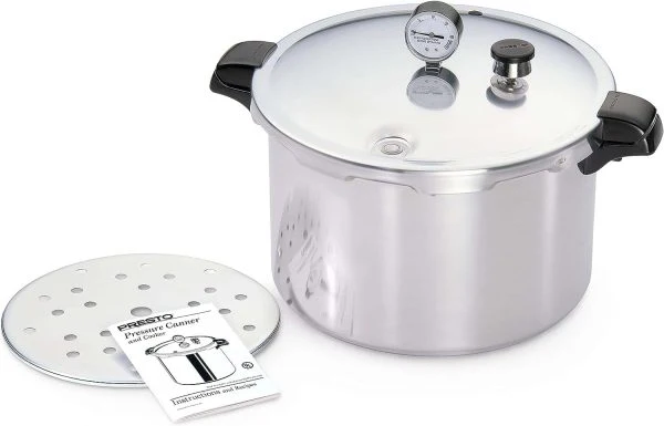 16-Quart Aluminum canner Pressure Cooker, One Size, Silver