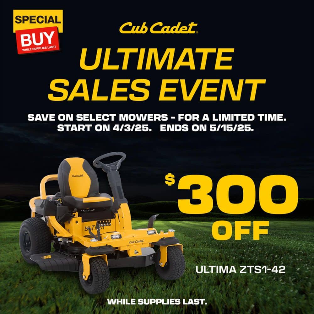 Cub Cadet Ultima ZTS1 42-in Fabricated Deck Zero-Turn Riding Mower – 22-HP V-Twin Kohler 7000 Series Engine – Dual Hydro Drive