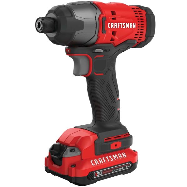 20-volt Max 1/4-in Variable Speed Cordless Impact Driver (1-Battery Included)