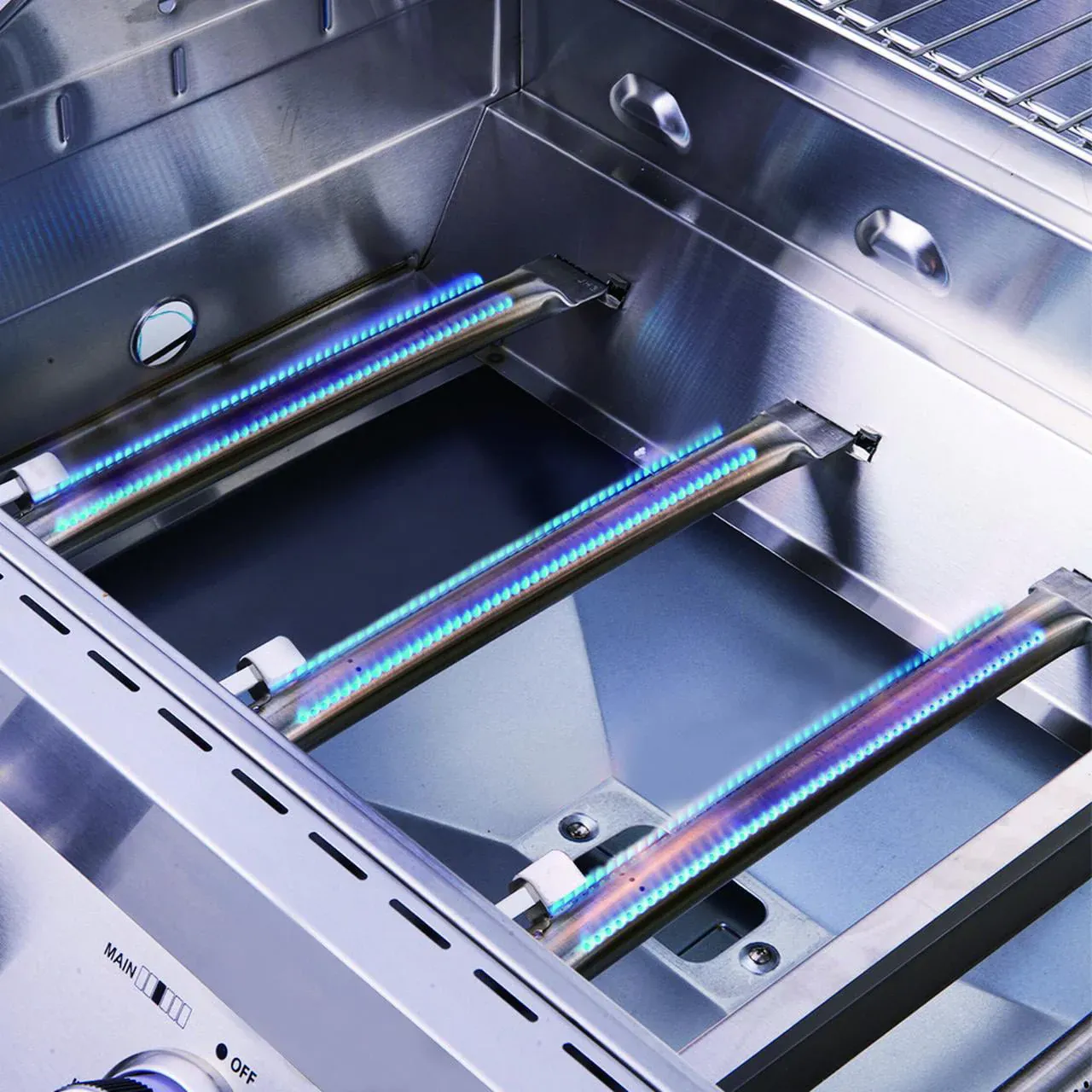 Monument Grills 17842 Stainless Steel 4 Burner Propane Gas Grill with Rotisserie