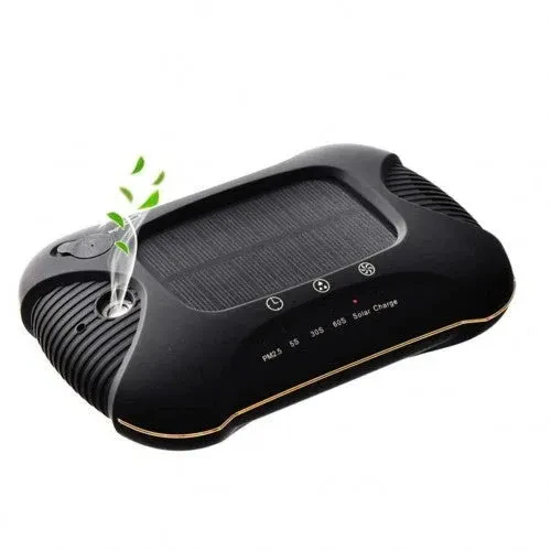 Air Purifier Aroma Diffuser Auto Mist Maker PM 2.5 Eliminator Car Air Purifier with Fresh Air Humidifier USB Air Purifier for Car with HEPA,White