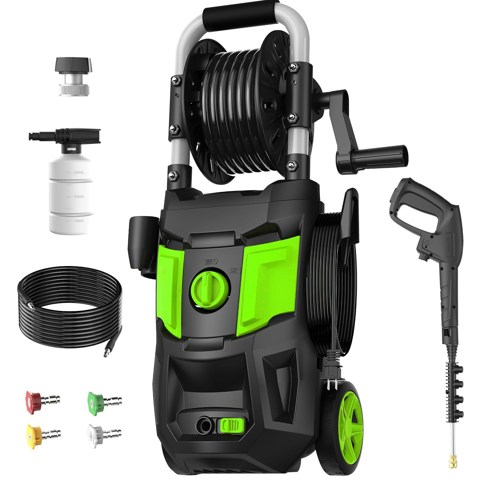 DECOKTOOL Electric Pressure Washer, 5000PSI Max 3.2 GPM Power