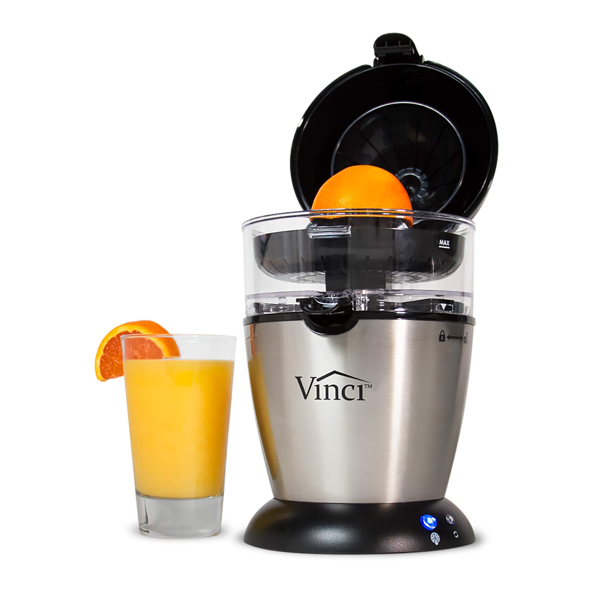 Vinci Hands Free Electric Citrus Juicer, 1-Button Juicer Machine