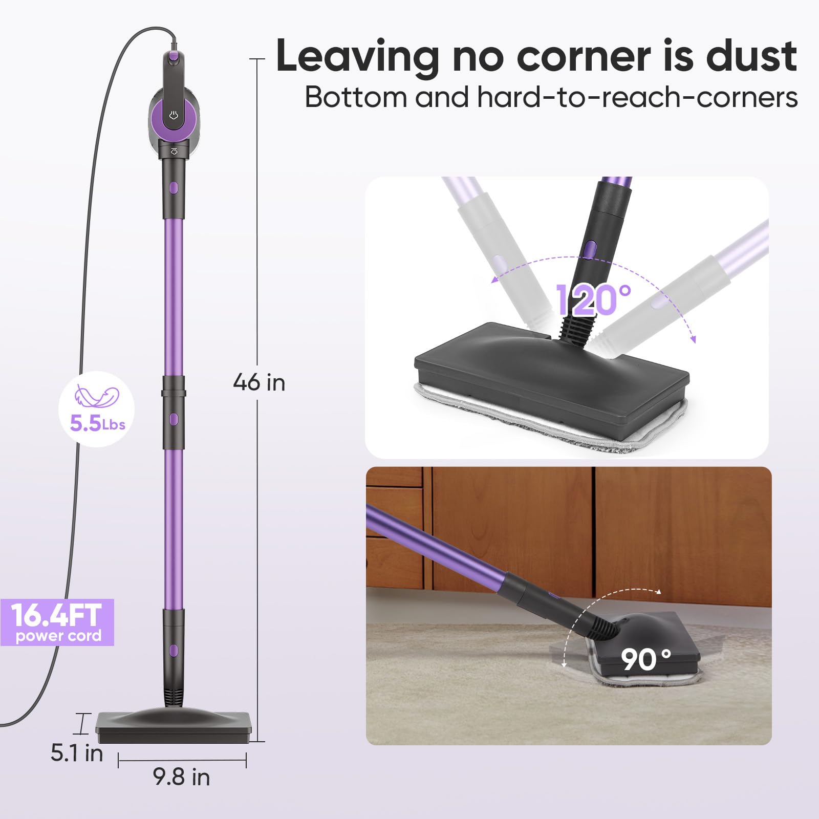 Seyola Steam Mop Cleaner for Hardwood Floor Cleaning