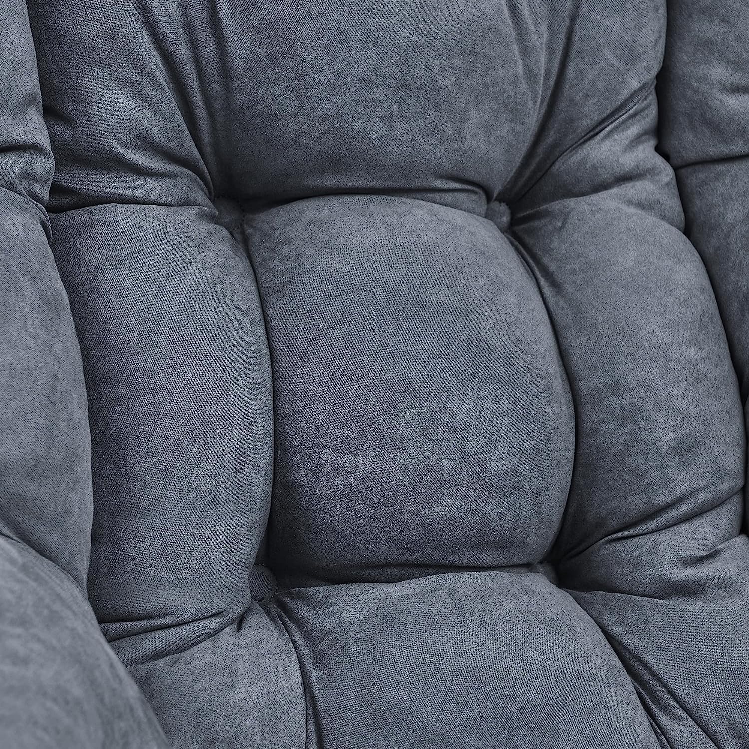 2025 Living and More High Back Sofa Chair, Modern Fabric Lazy Chair, Accent Contemporary Lounge Chair, Cool Grey