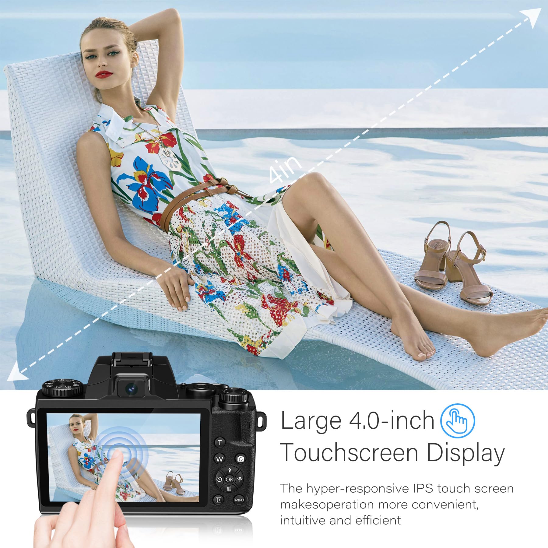 Saneen Digital Camera, 4k Cameras for Photography & Video