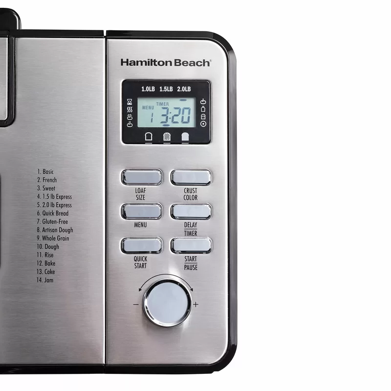 29888 Stainless Steel 2 lbs. Bread Maker with Fruit and Nut Dispenser