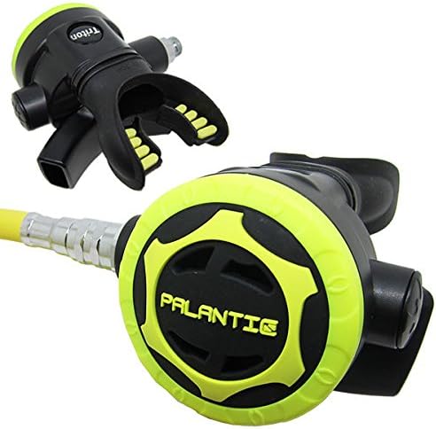 Palantic AS103 Yoke Regulator & Octopus Combo for Scuba Diving | High-Performance Over-Balanced Regulator, Silicone Mouthpiece, 27