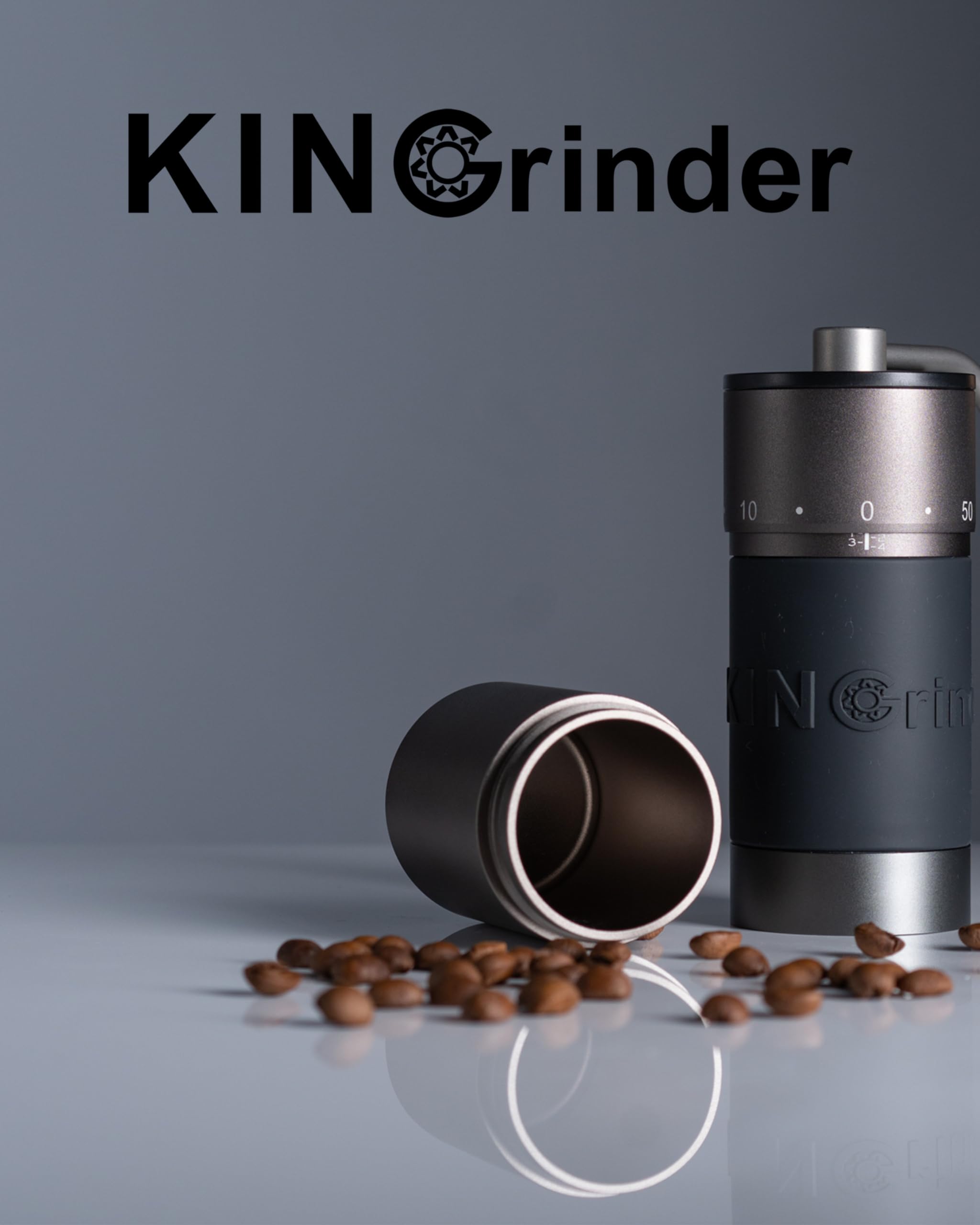 KINGrinder K6 Manual Hand Coffee Grinder with Straight Handle