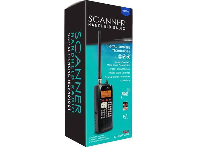 Whistler WS1040 Handheld Digital Scanner Radio Black