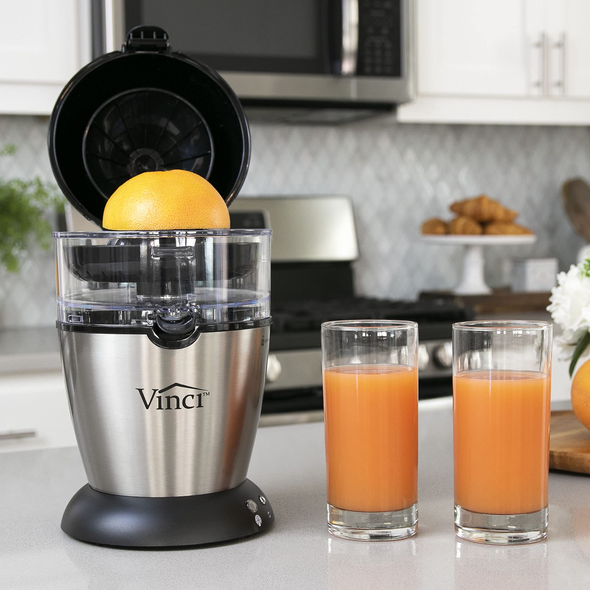 Vinci Hands Free Electric Citrus Juicer, 1-Button Juicer Machine