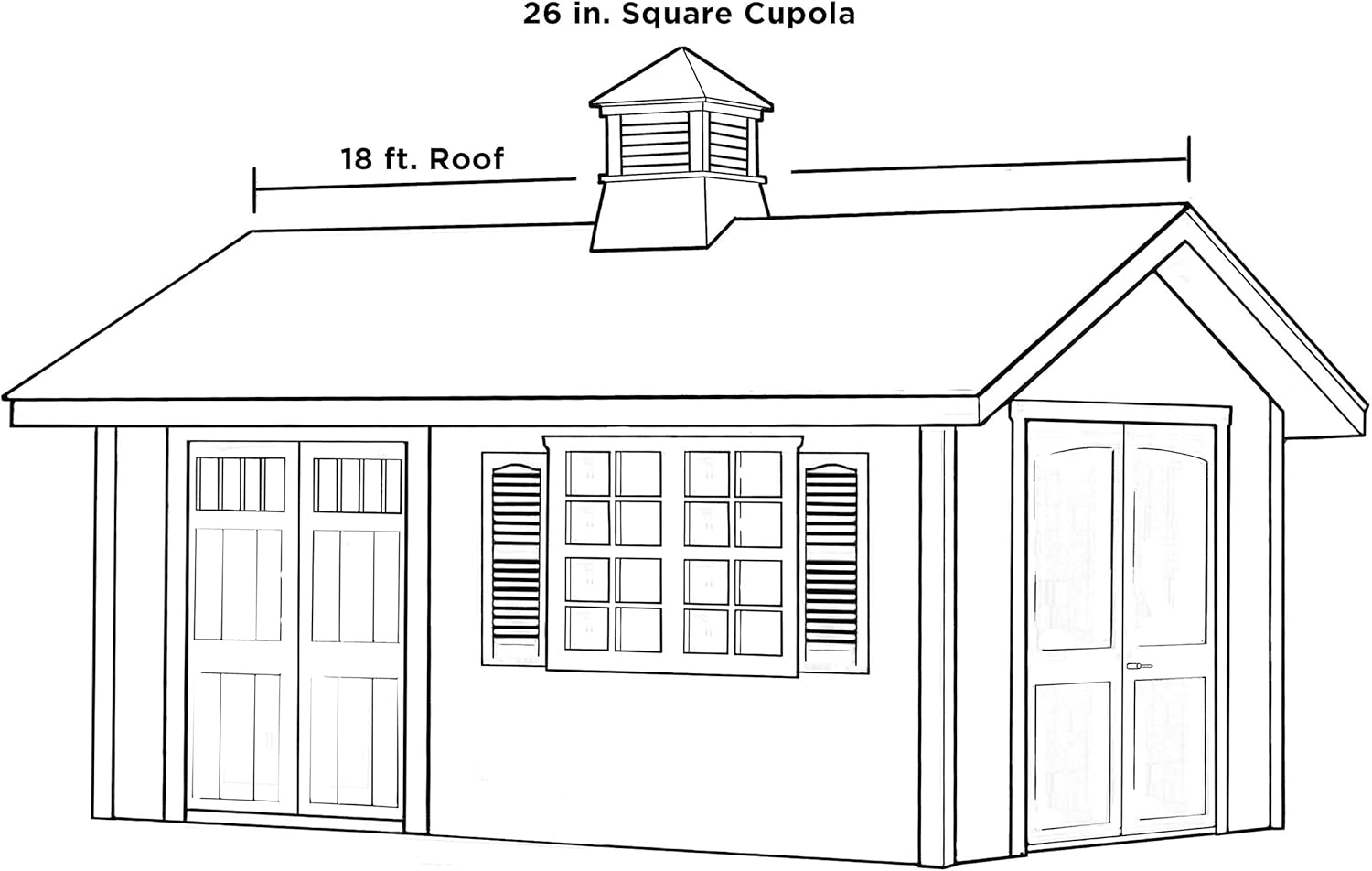 2126CV Coventry Vinyl Cupola, 26