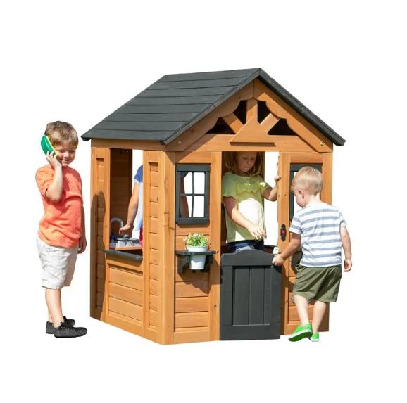 2025 Indoor/Outdoor Cedar Playhouse with Kitchen