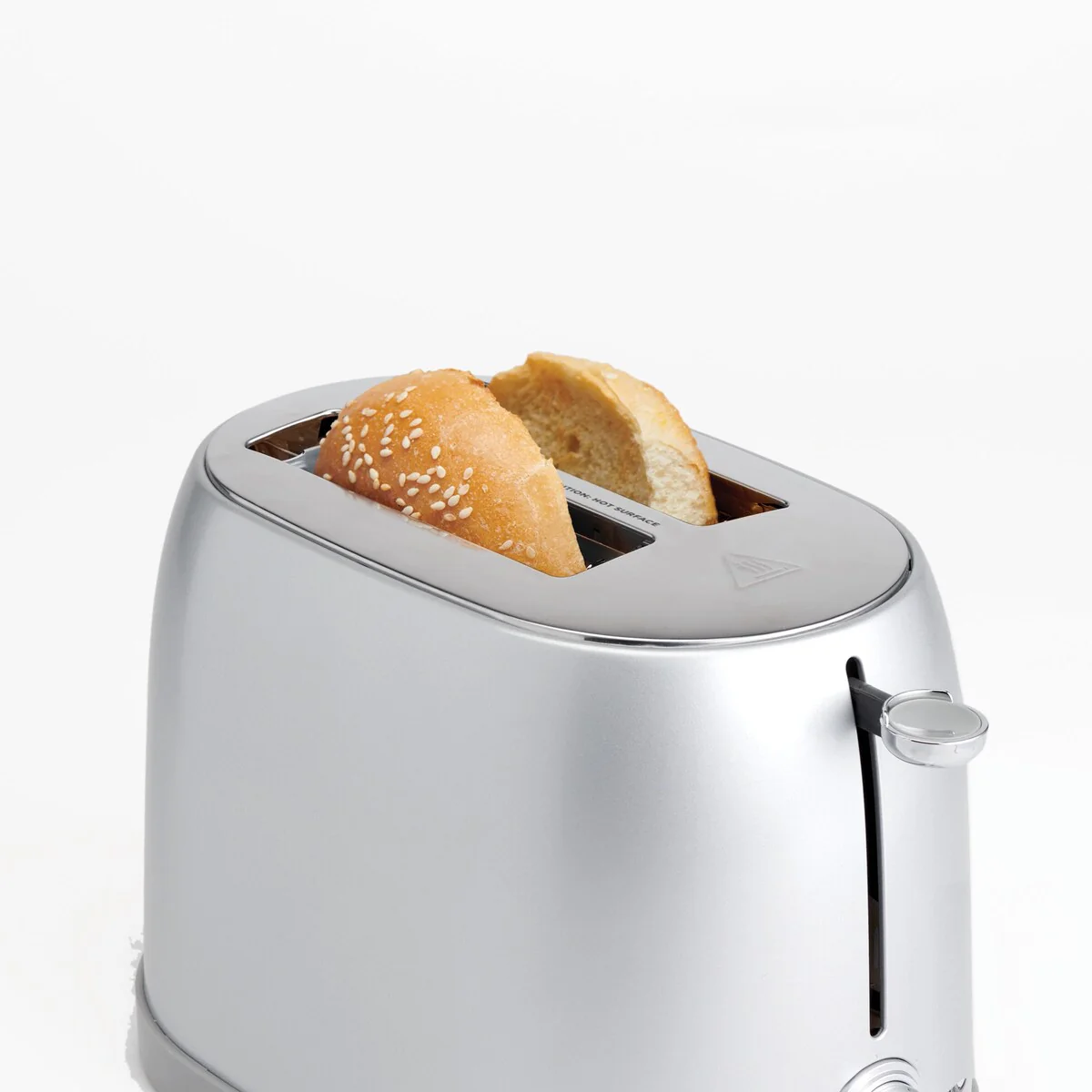 Betty Crocker 2-Slice Multi-Function Toaster, Toaster 2 Slice with Extra Wide Slots for Thick Bread, Silver