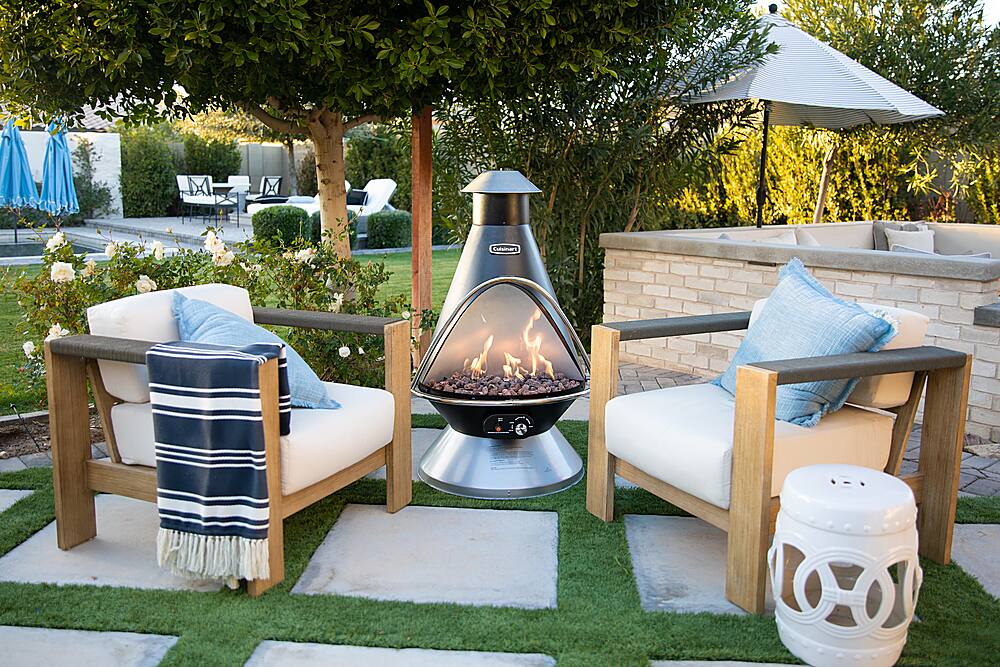 Cuisinart – Chimenea Propane Fire Pit – Black