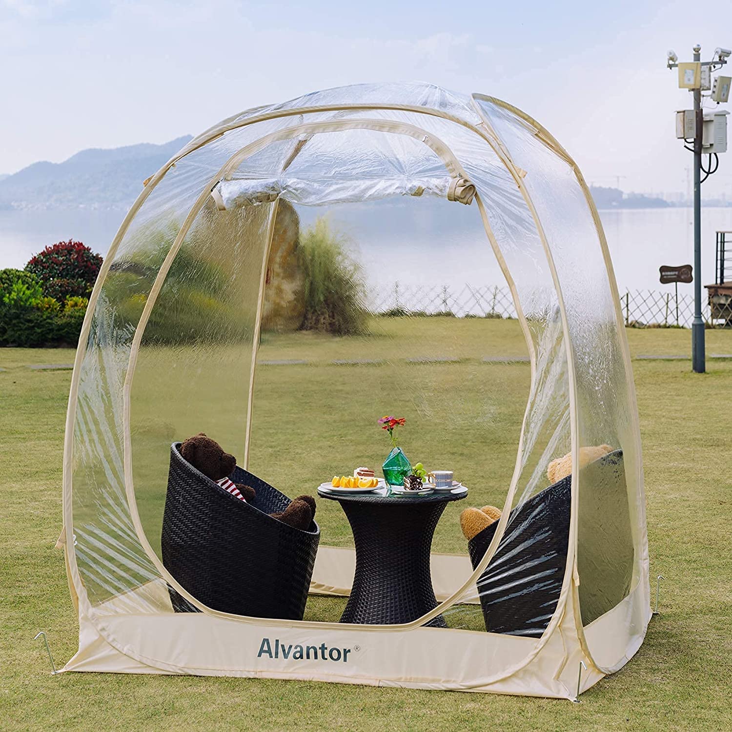 Bubble Tent Pop Up Gazebo, 8-10 Person Igloo Dome Garden Patio Canopy Shelter