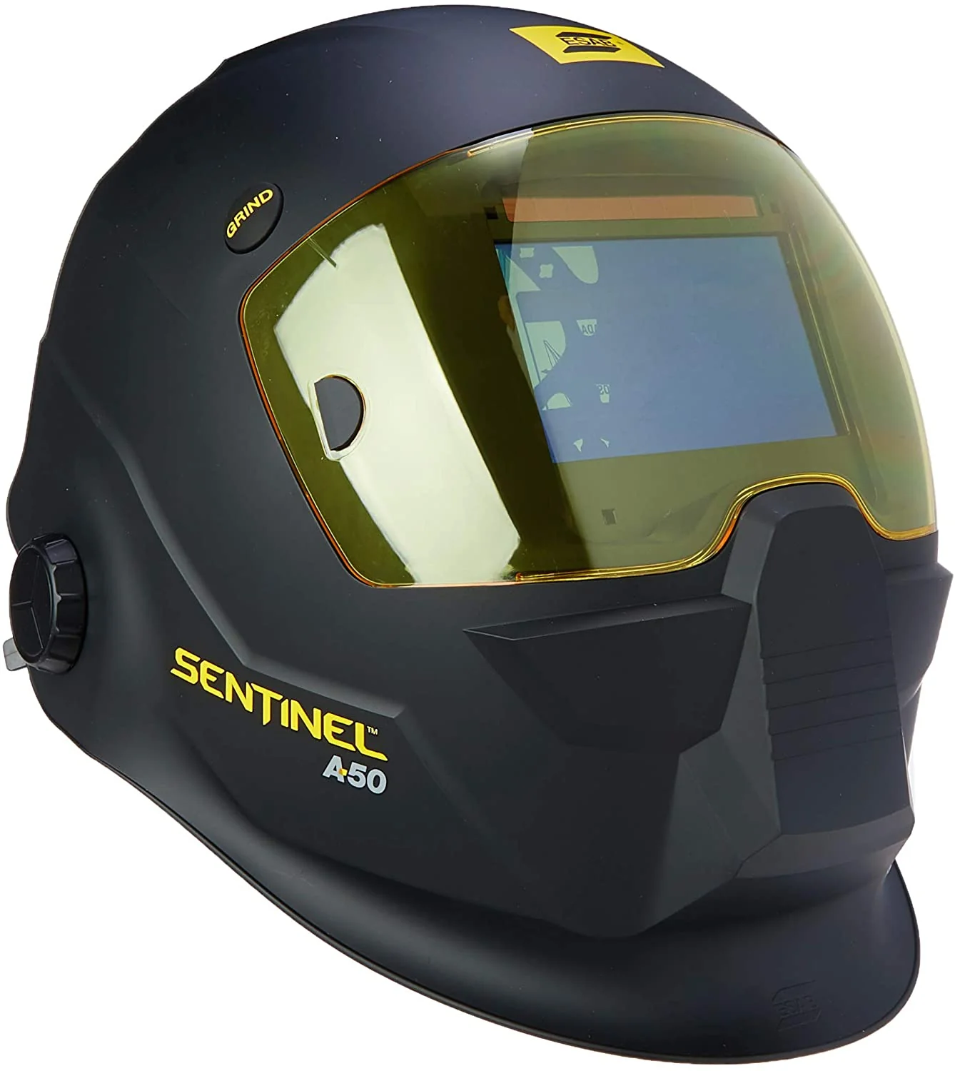 A50 Welding Helmet, Black, 3.93 x 2.36 in. (100 x 60 mm) Viewing Area.