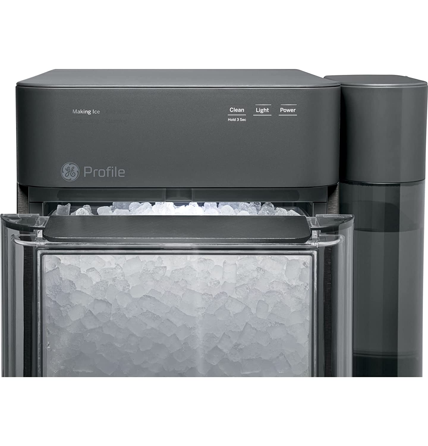 Profile Opal 2.0 | Countertop Nugget Ice Maker | Ice Machine with WiFi Connectivity | Smart Home Kitchen Essentials | Black Stainless