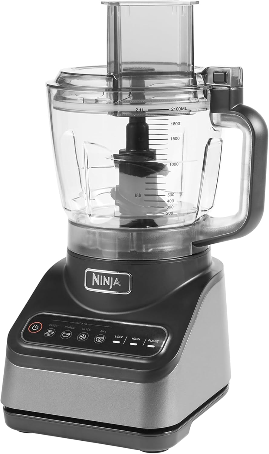 Ninja Mixer mit 2 Programmen: Mixen & Max Mixen, Impulsfunktion, 2x 700ml Becher mit Ausgussdeckel, 1000W, spülmaschinenfest, Mixer Smoothie Maker, Auto-iQ, Schwarz BN495EU