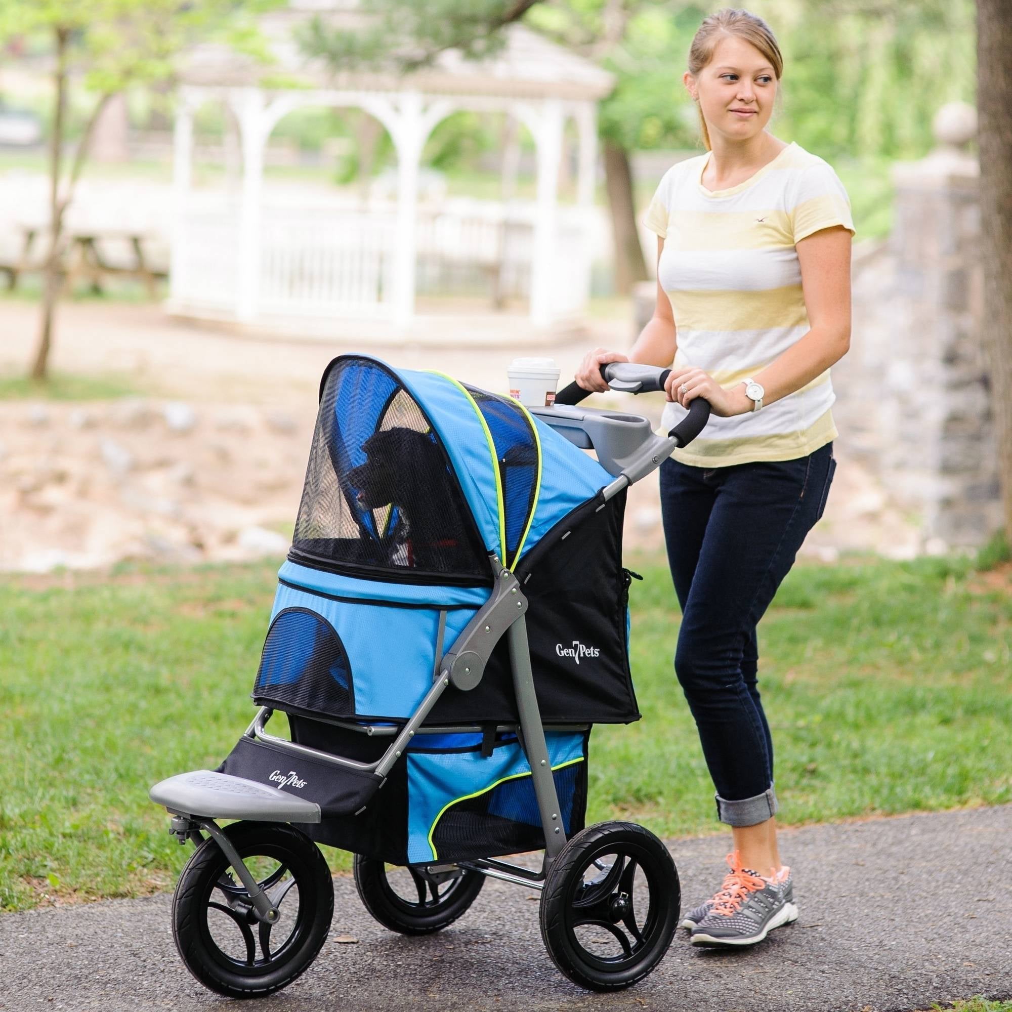 2025 Jogger Dog Stroller, Trailblazer Blue, 38