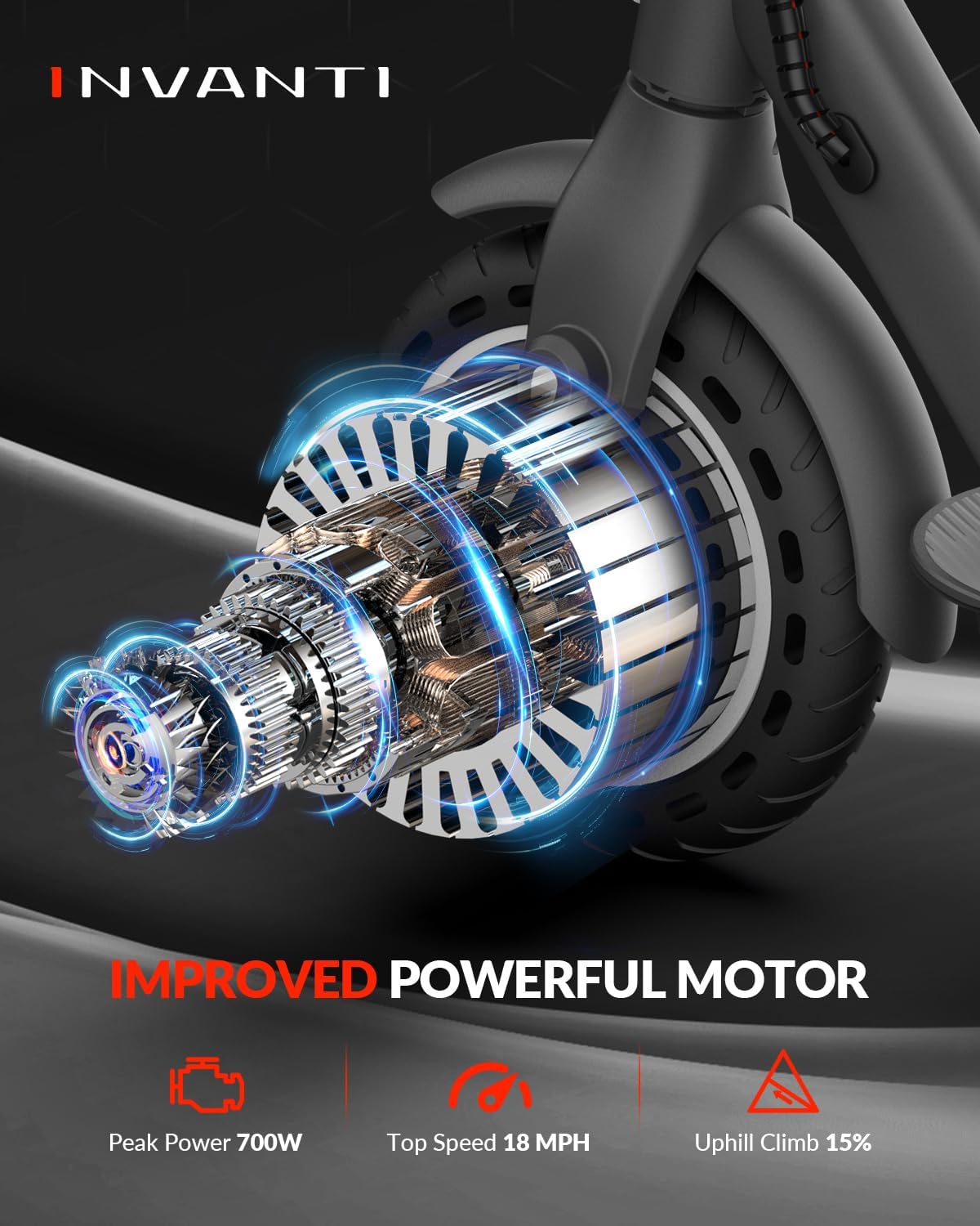 E30 Electric Scooter - 19.9 Mi Range, 18 MPH, Foldable