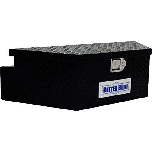 UTILITY TRAILER TONGUE TOOL BOX, BLACK, WIDE, V SHAPED 39INX16.5INX12IN