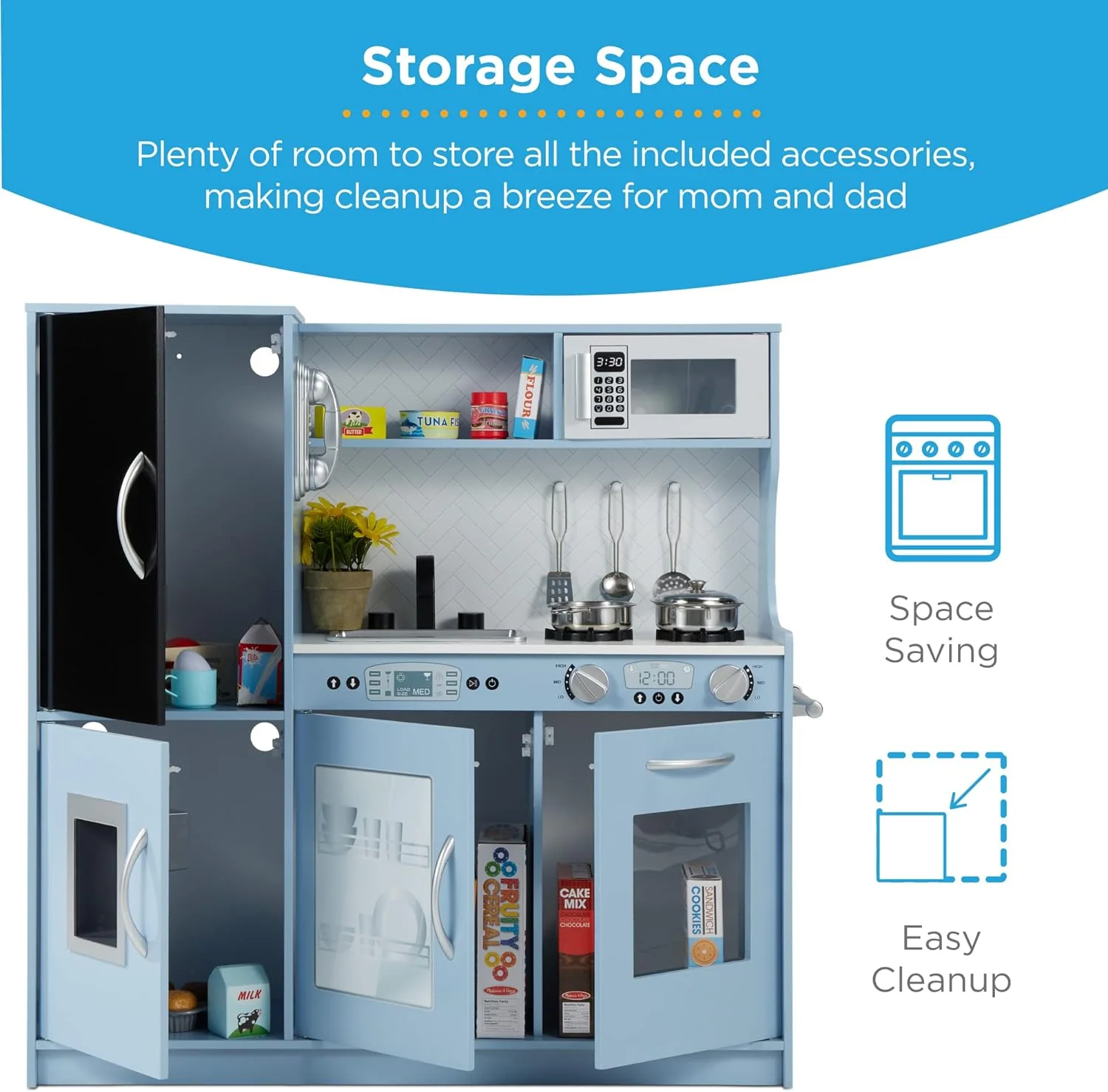 2025 Best Pretend Kitchen Wooden Toy Set for Kids