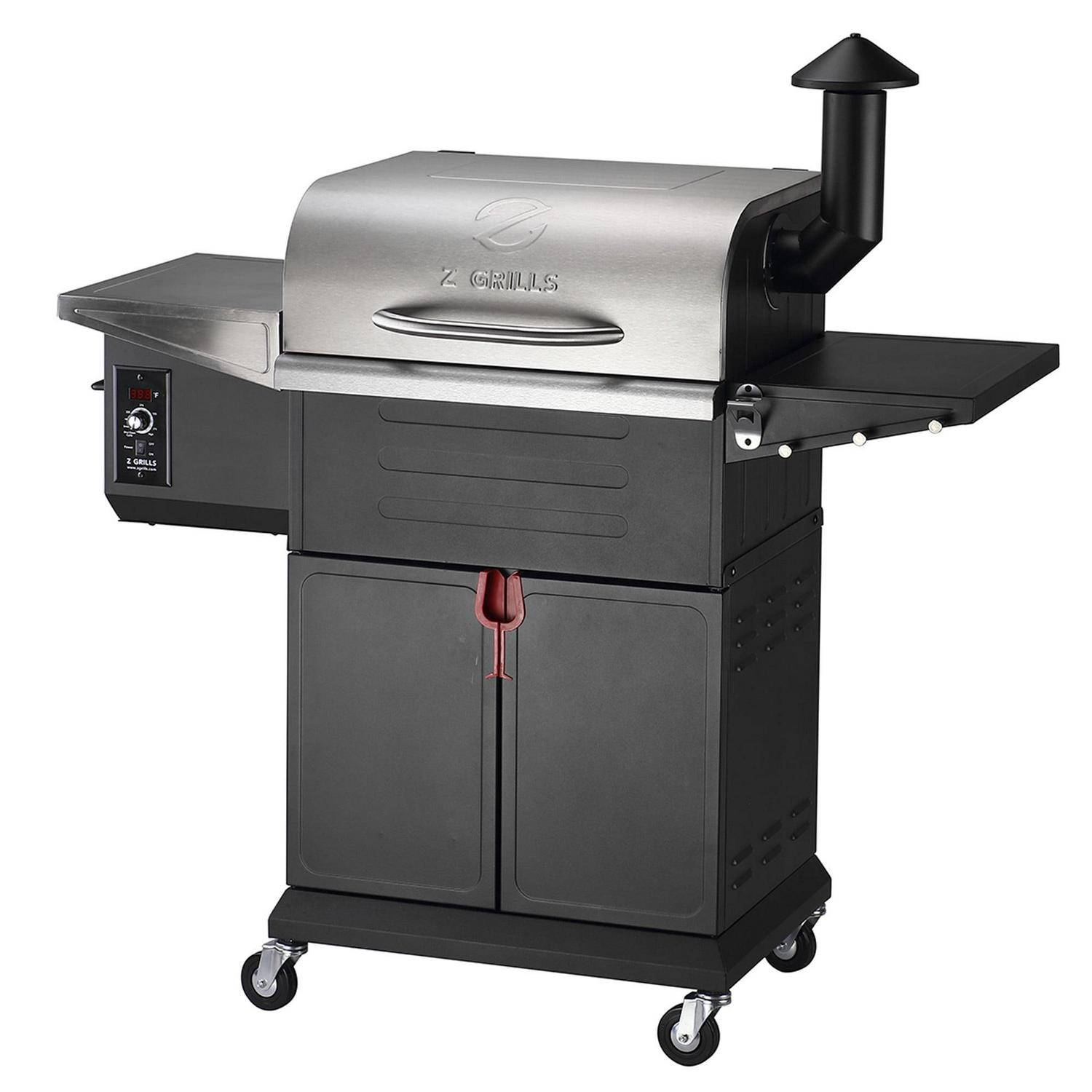 2025 ZPG-600D3E 8-in-1 Pellet Grill & Smoker, 572 sq.in., Porcelain-Coated Steel, Smoke Color