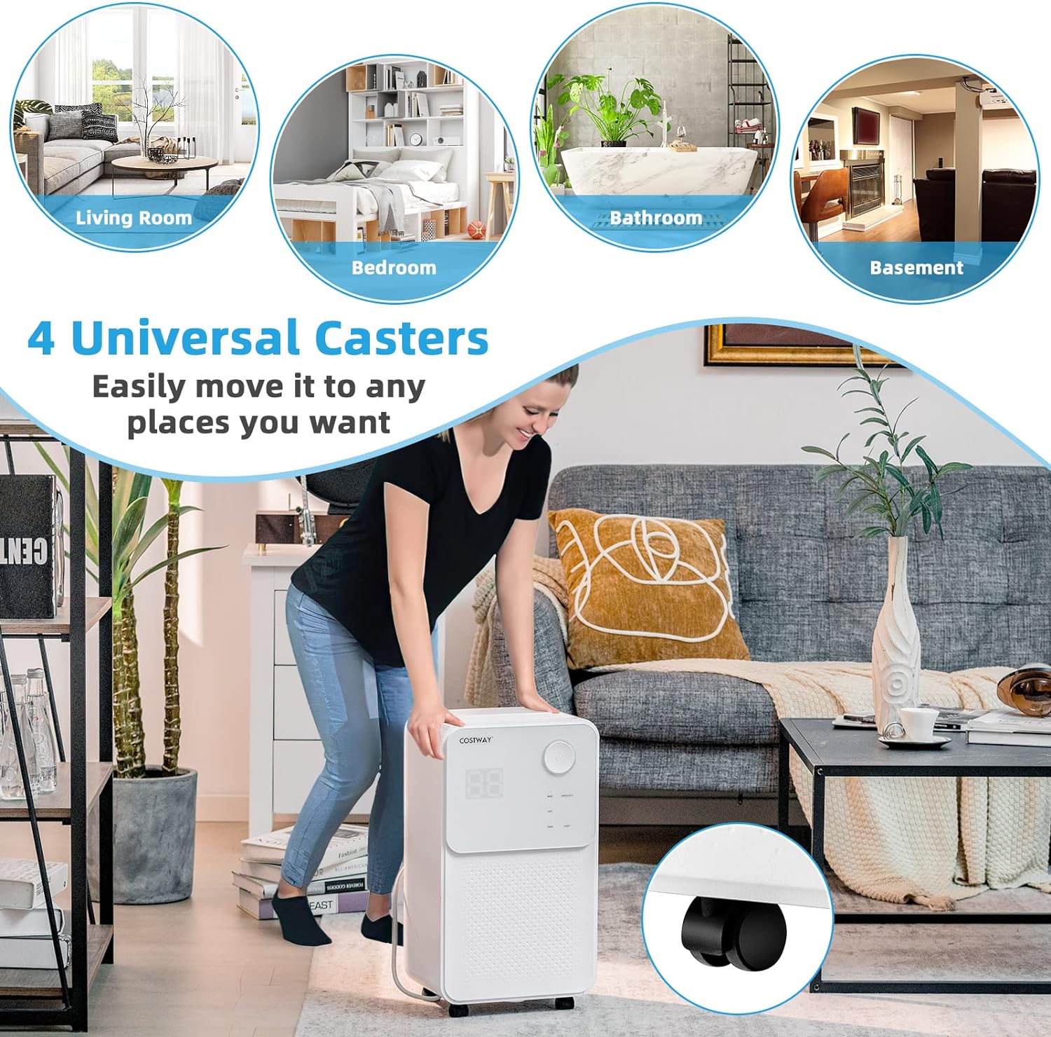 Dehumidifiers for large rooms and basements