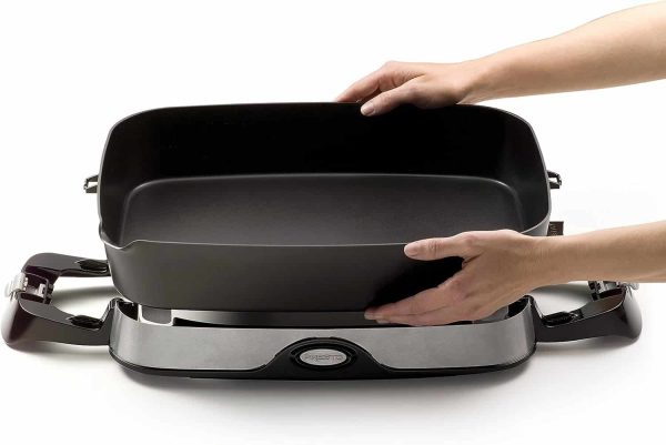 06857 16-inch Electric Foldaway Skillet, Black