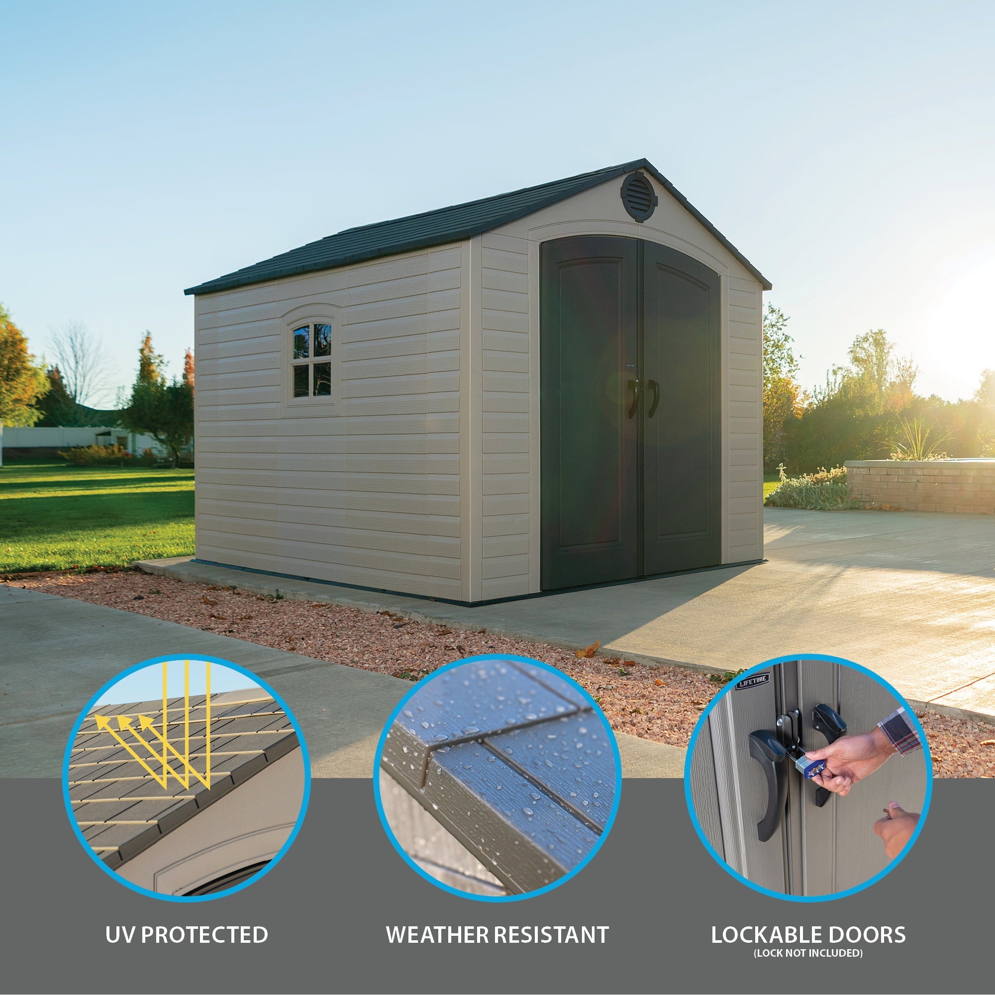 2025 Lifetime 8 Ft. x 10 Ft. Outdoor Storage Shed