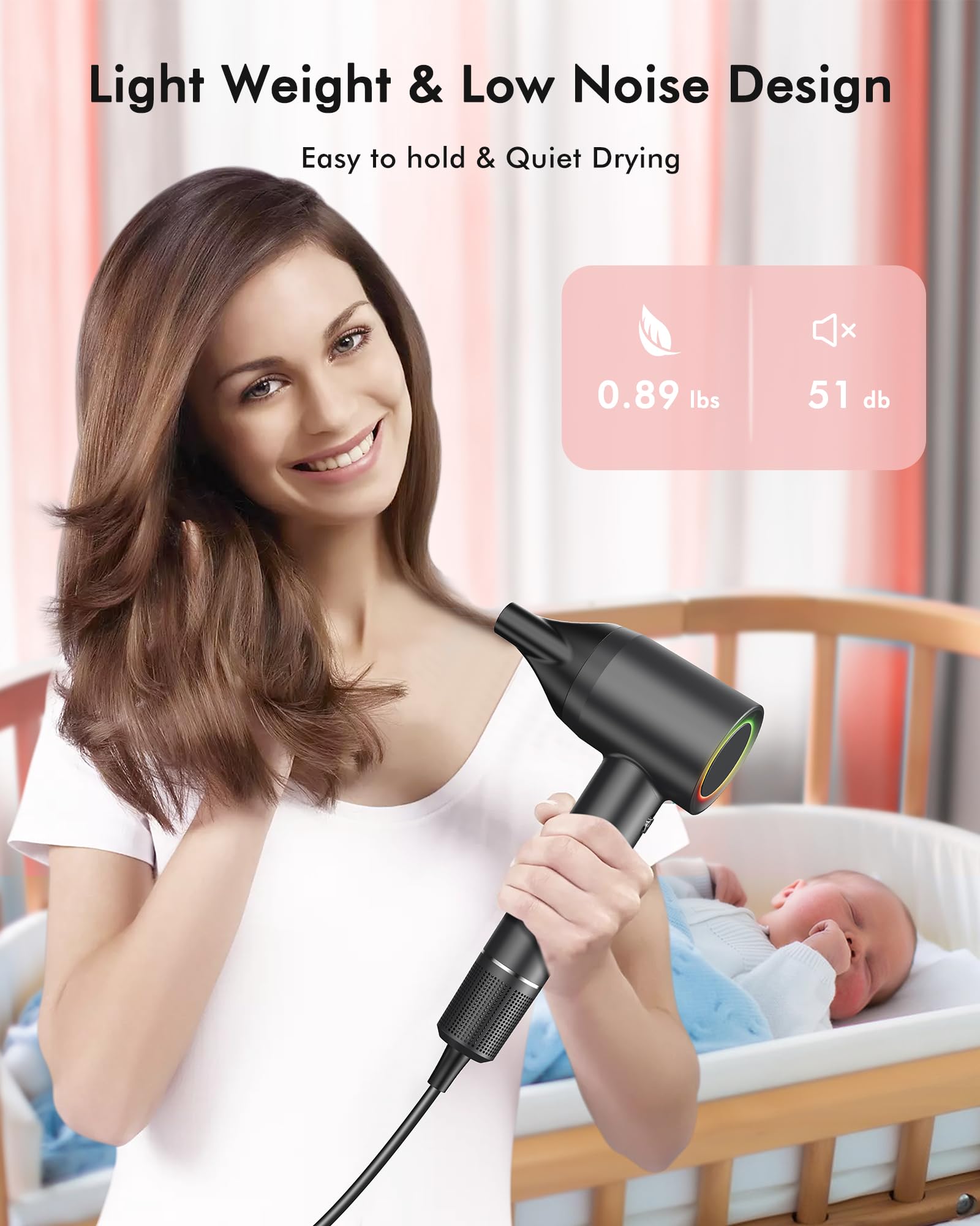 OIMYE 160000 RPM High Speed Ionic Hair Dryer