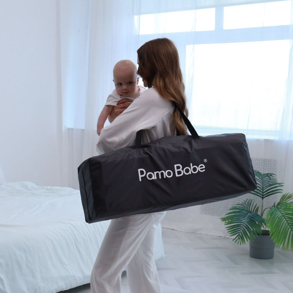 Pamo Babe Unisex Nursery Center Playard with Bassinet & Changing Table