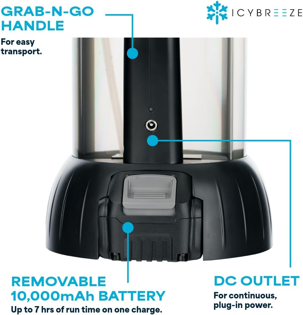 2025 Buddy Portable High-Velocity Misting Fan With 10,000 mAH Battery