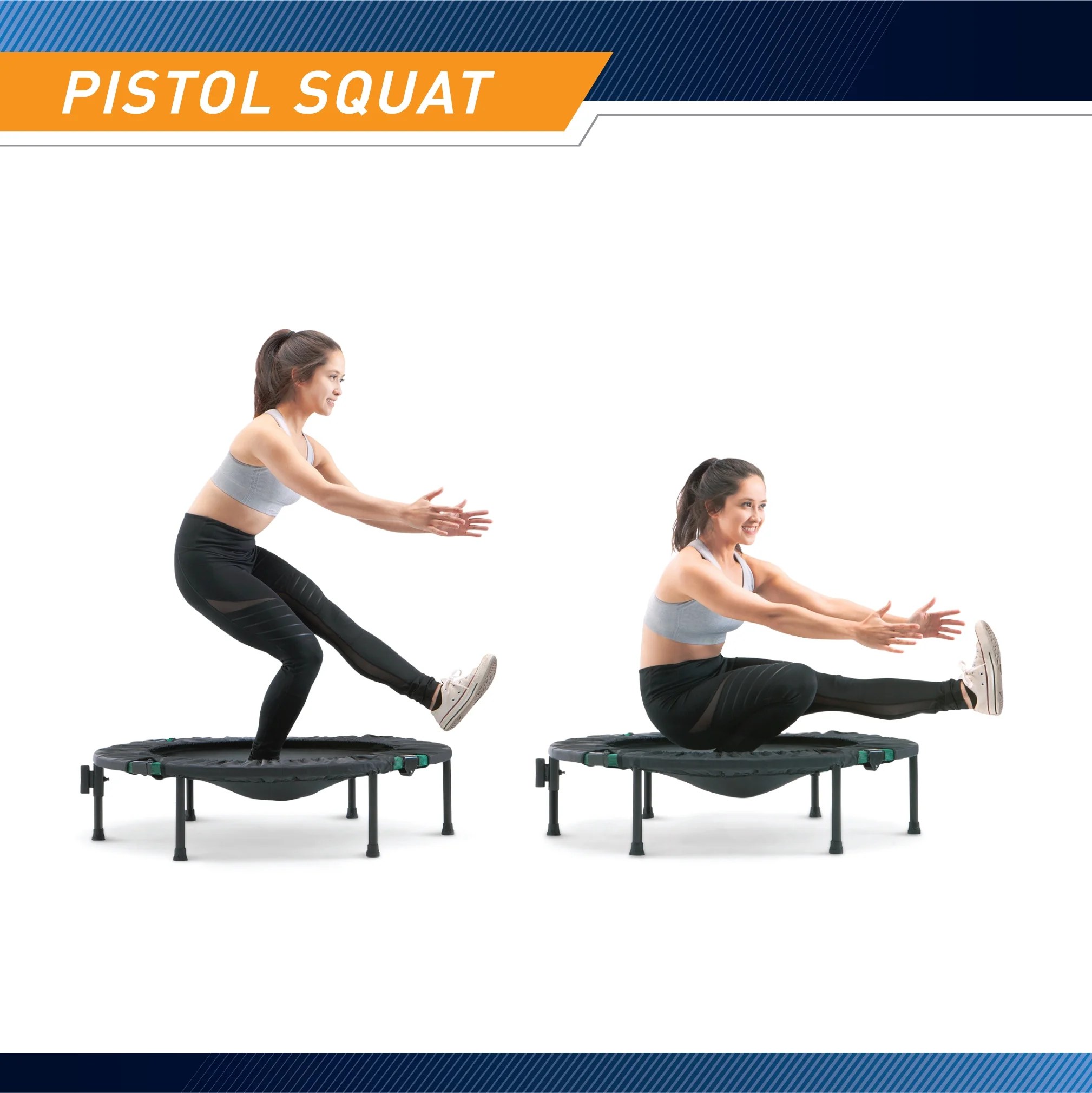 Marcy 40-Inch Trampoline Cardio Trainer, with Handrail ASG-40