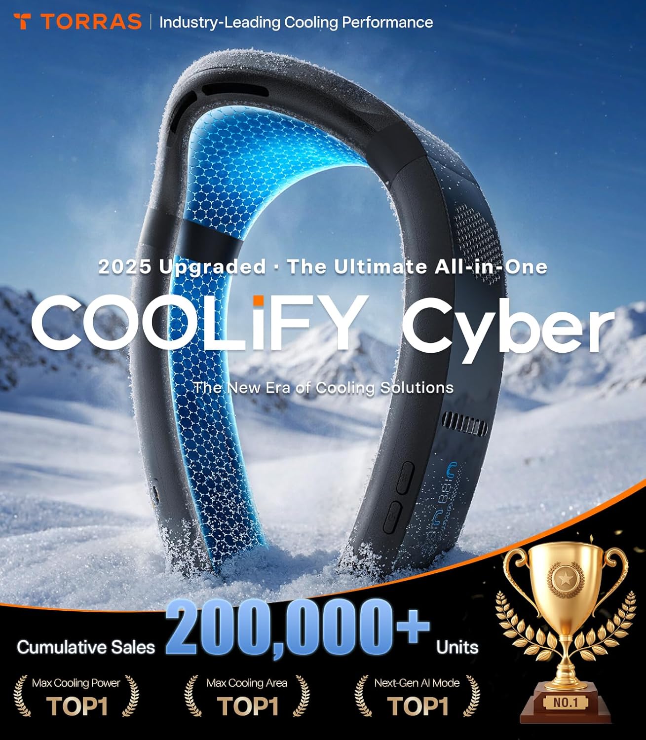 Coolify Cyber Neck Fan - Portable AC for Instant Relief