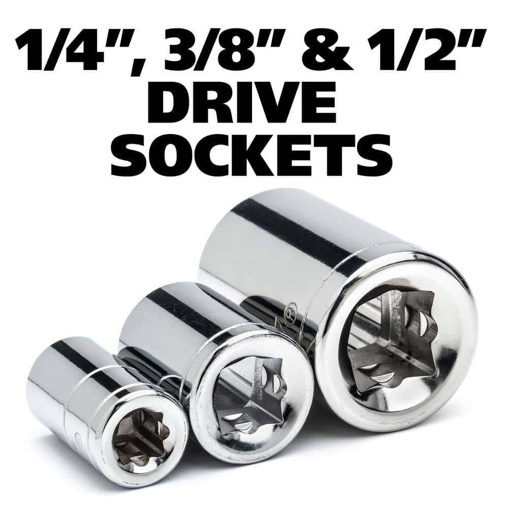 1/4 in., 3/8 in. and 1/2 in. 72-Tooth Ratchet Mechanics Set with Chest (244-Piece)