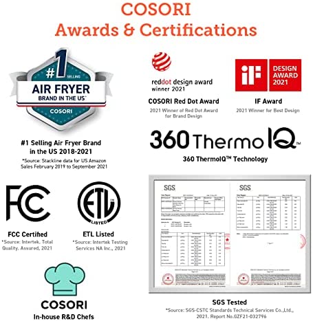 Air Fryer 6.8Qt, Dual Blaze with 360 ThermoIQ Tech