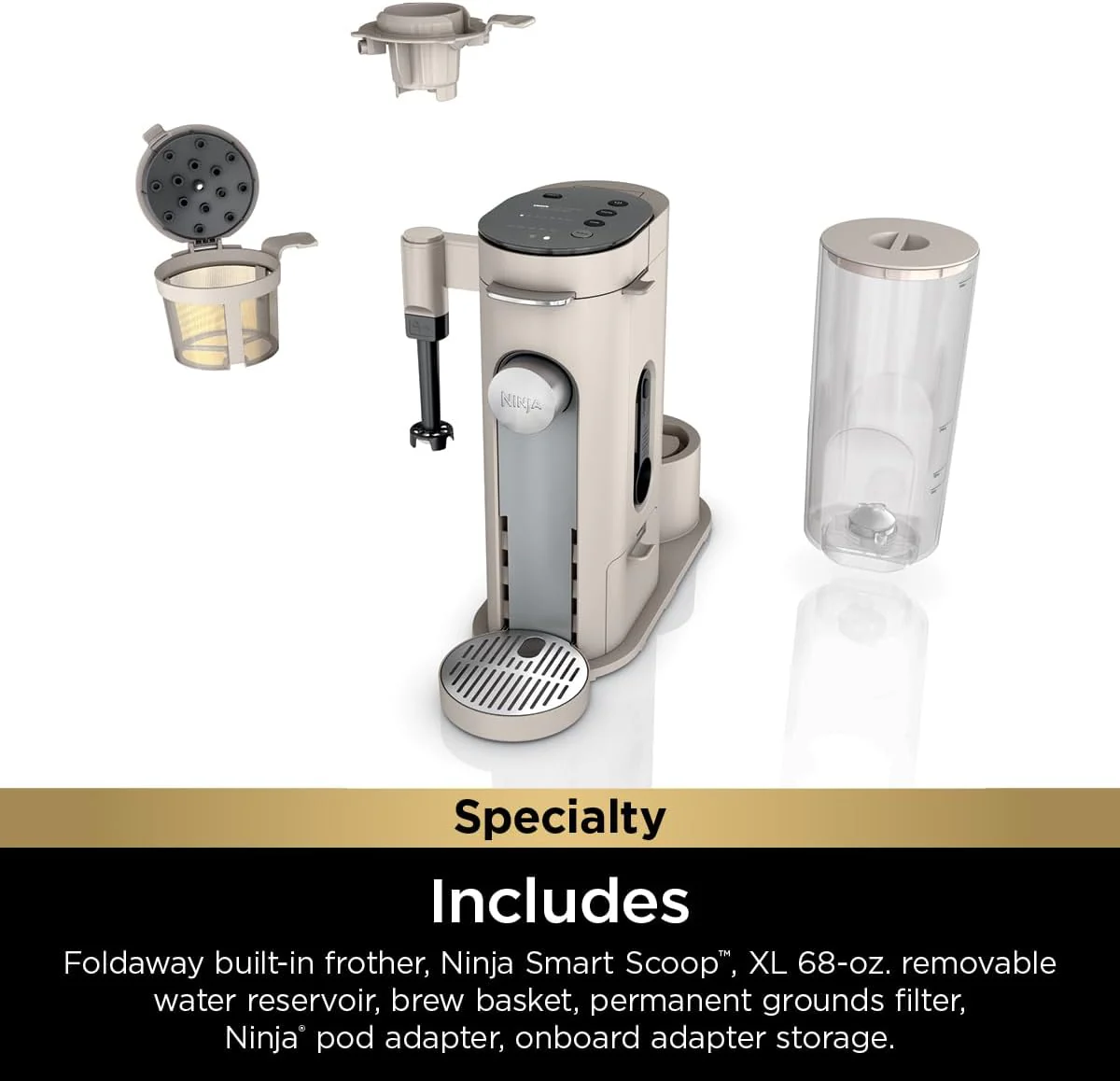 Coffee Maker Single Serve 56oz Removable Reservoir