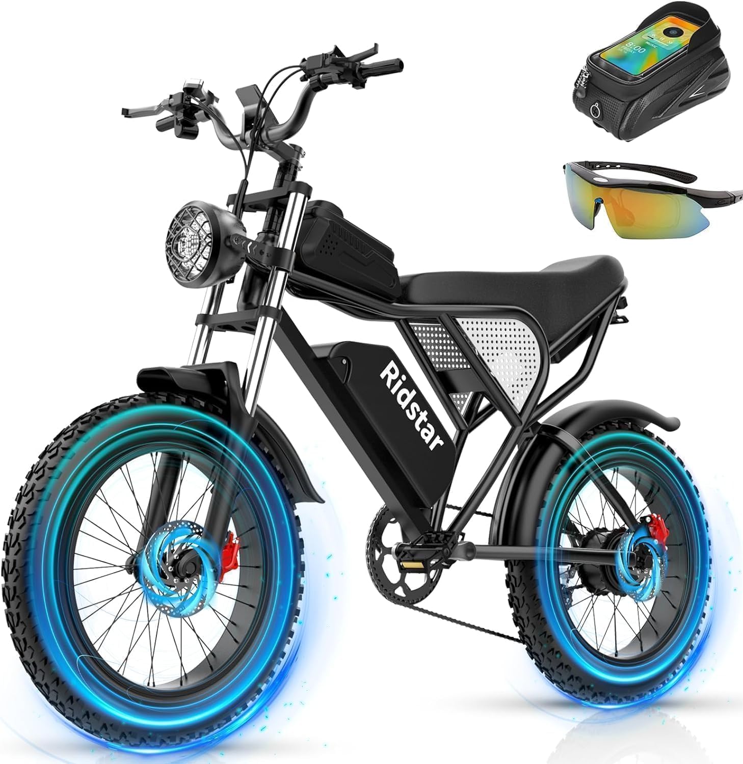 Electric Bike Q20, 2000W, 37Mph, 20